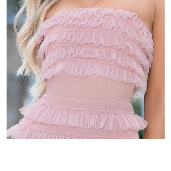 Georgia maxi dress blush- velvi - Picture 3 of 4